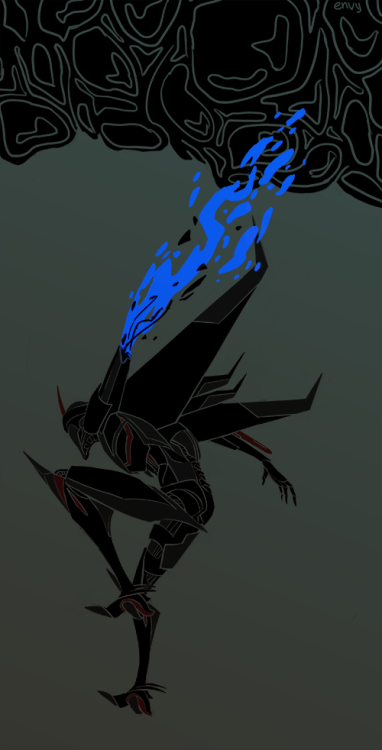 true-envy:  I’ve been putting off finishing this drawing for so long I no longer remember how I wanted to color it, or anything about it, actually. But here goes nothing. 