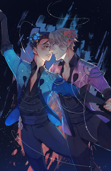 crimson-chains:New Yuri on Ice thing :DI miss these two <3