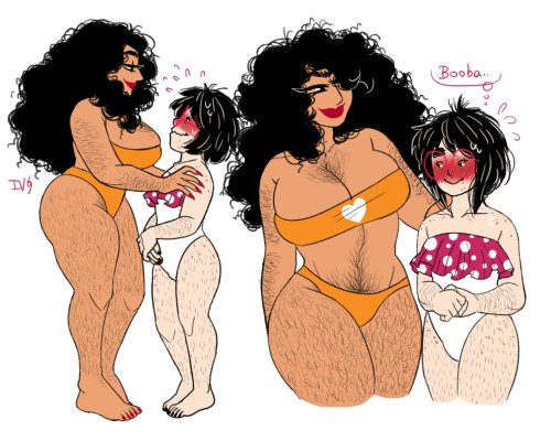 body positive art with my hairy girls