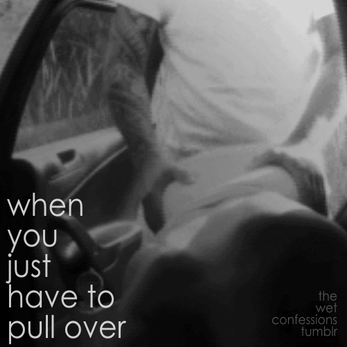 missm11:  the-wet-confessions:  when you just have to pull over  Mmmm yes we do ;)