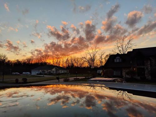 A beautiful sunset taken from the front porch the other day. Pixel 3. #sunset #lewiston #lewistonny 