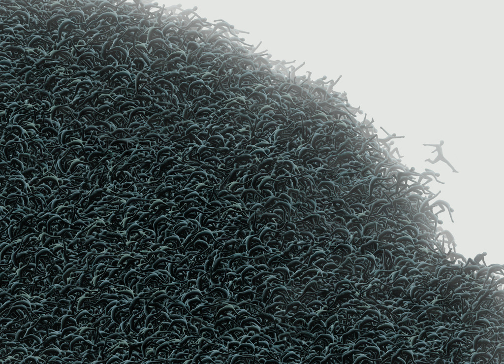 really-shit:  Human-scape, Woojin Chang Also titled “Shapes of Desire”, these