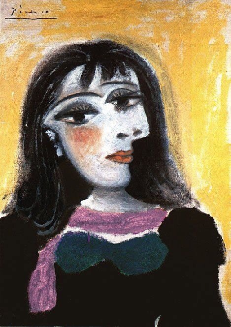 Portrait of Dora Maar  -   Pablo Picasso   1937Spanish  1881-1973Source: kundst