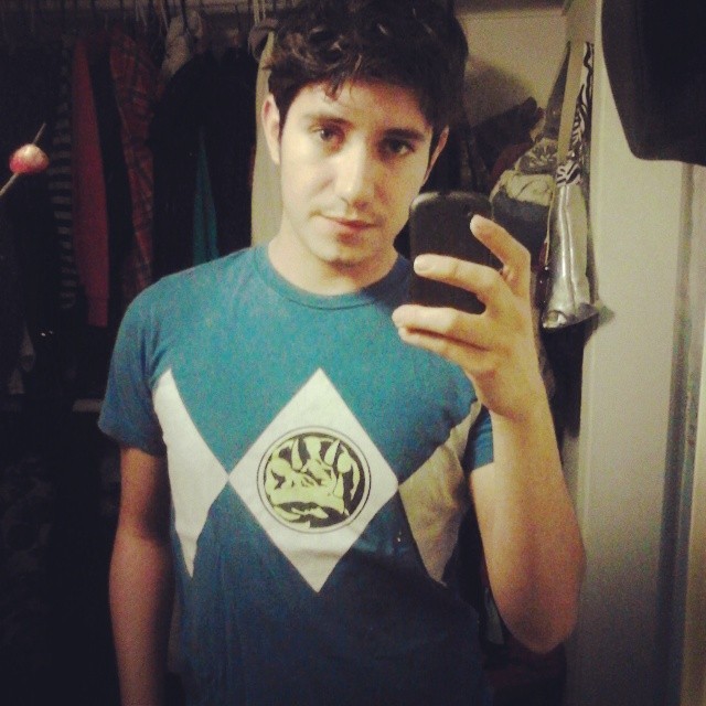 prince-andre-of-texcoco:  One of my #favorite #shirts :) #selfie #blue #powerranger
