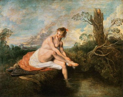 Antoine Watteau-diane-au-bain-1714-1716