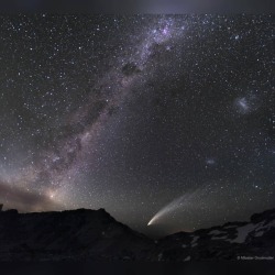 Three Galaxies And A Comet #Nasa #Apod #Galaxies #Galaxy #Milkyway #Centralband #Largemagellaniccloud