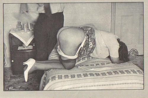 mortallysecretturtle: bringbackthecane:  v  Wives in the 50’s often needed strong discipline from th