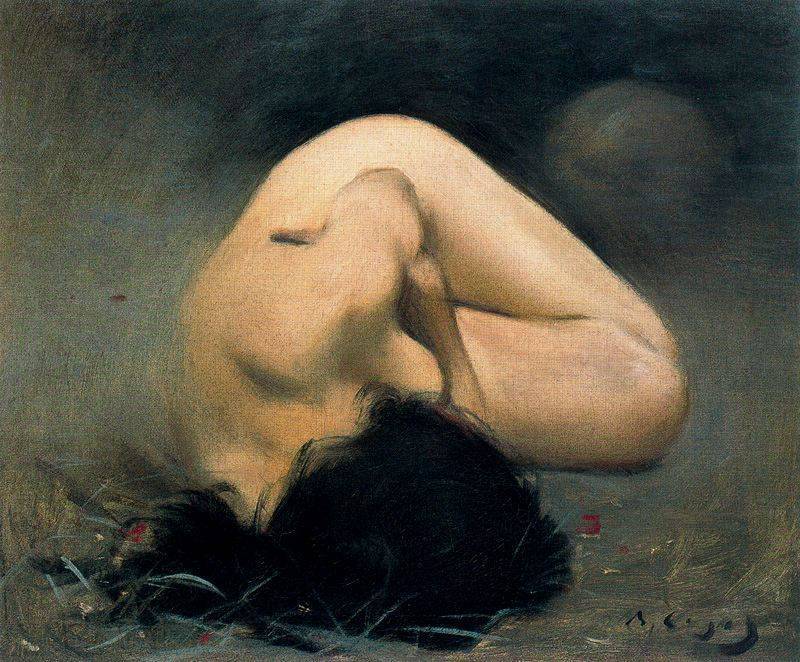 fleurdulys:  Nude Woman - Ramon Casas i Carbo