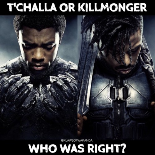 klawsofwakanda: Two weeks later and the debate still rages on! Who do you agree with? #WakandaForeve