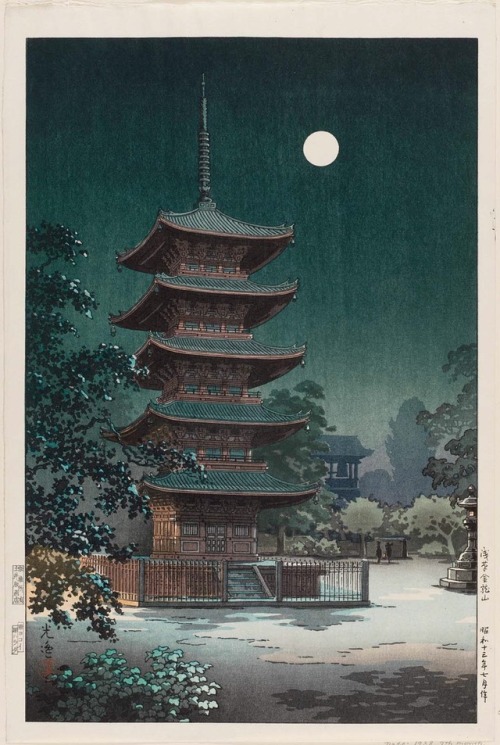 wonderlartcafe: Tsuchiya Kōitsu (1870–1949), Kinryūzan Temple at Asakusa (Asakusa Kinryūzan)