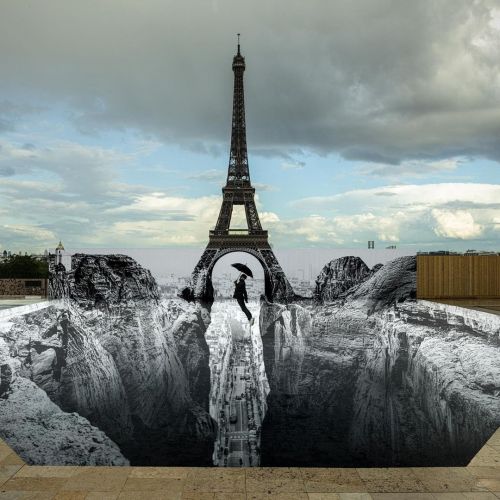 Artwork by JR,Trocadero square, Paris, France, May 19, 2021