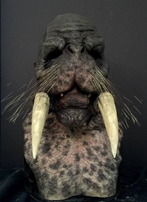 #MonsterSuitMonday Immortal Masks modified one of their masks to create this walrus mask for a clien
