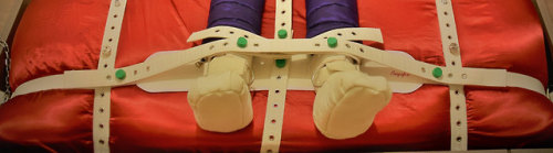  Our Soft Padded Booties in use by one of our Clients in his Segufix Restraining Setup! Booties avai