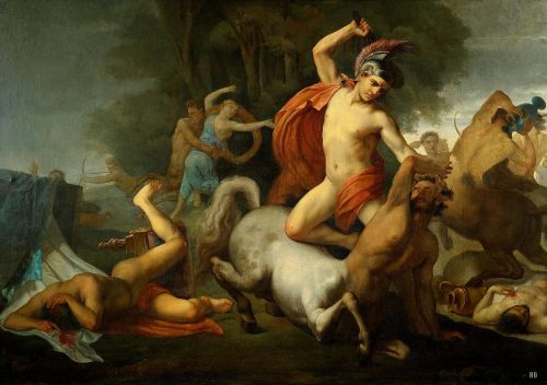 hadrian6: Battle of the Centaurs. 1875. Domenico Tojetti. Italian 1806-1892. oil/canvas. hadr