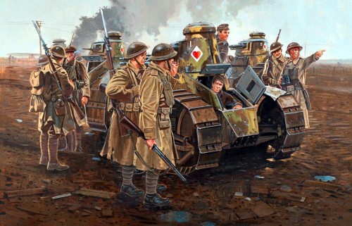 1918 09 Saint Mihiel, American Renault tanks - Howard Gerrard