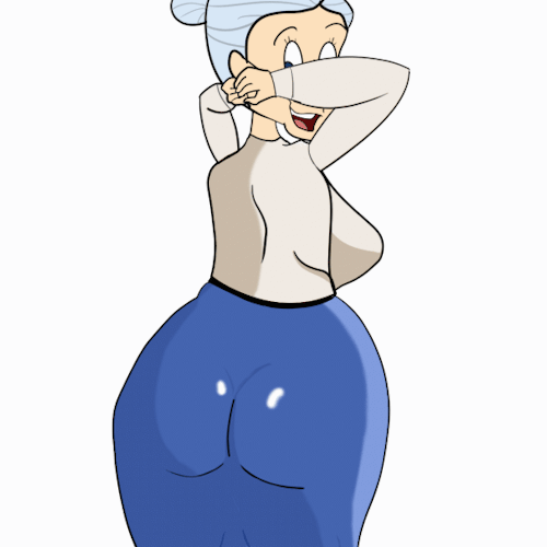 LOL, Granny from Looney Toons doing a Booty Clap.I thought it was funny to do xD