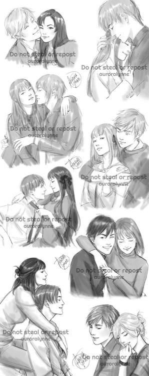 auroralynne:Furuba Sketchdump, by Aurora LynneI’m feeling shippy lately <3 I sketched these a few