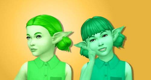 SimLaughLove Low Double Buns Hairs in Sorbets RemixUpdated recolours from my original posts: ADULT&n