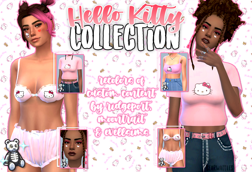 The Sims Resource - Hello Kitty Underwear