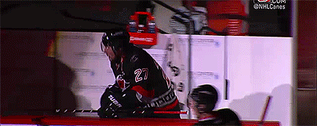 femmederobespierre:Faulk and Lindholm, pregame 10/30/15