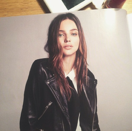 iheartmirandakerr:  Loving this new jacket from my new @mangofashioncampaign shot by @inezvinoodh 