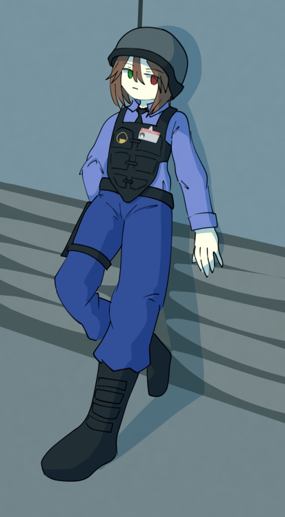 Souseiseki but she’s a security guard at Black Mesa