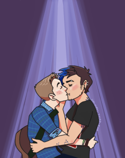 jim-kirks-third-ear:  You Shook Me : by braezenkitty.tumblr.com art by jim-kirks-third-ear.tumblr.comDestiel Rockband AU, 12,317 words, slight nsfwThe Salty Demons are set to compete in a battle of the bands, but when their lead singer drops out at the