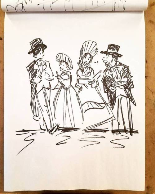 Disney had some carolers come by as our figure drawing models and it was a whole ton of fun! They we