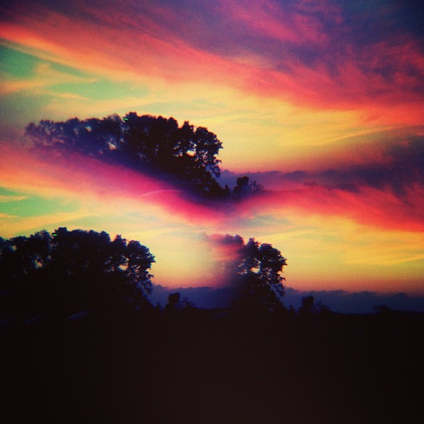 theadventuresofoliversykes:  Sky looks wild tonight