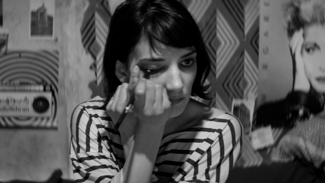 oldfilmsflicker:  A Girl Walks Home Alone at Night, 2014 (dir. Ana Lily Amirpour)