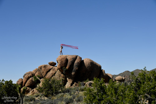 I’m on top of the wooooorrrrrrrld!Photo by Shutterbug Studio at a secret Mojave Desert location