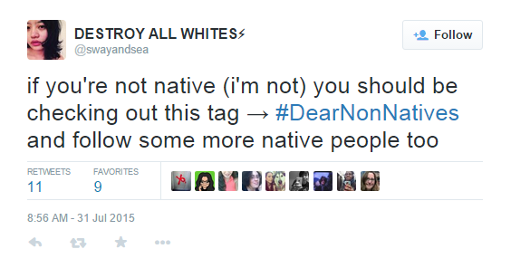 dakrolak:  #DearNonNatives is an important conversation that needs to be amplified!