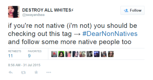 dakrolak: #DearNonNatives is an important conversation that needs to be amplified! Please boost thes