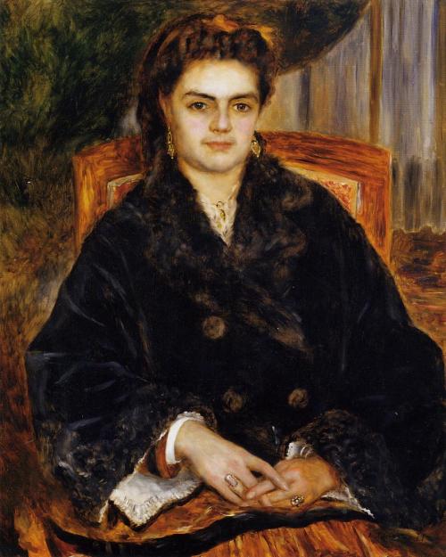 Madame Marie Octavie Bernier, 1871, Pierre-Auguste RenoirMedium: oil,canvashttps://www.wikiart.org/e