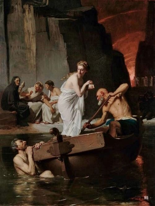 hadrian6: Psyche in the Underworld. 1865. Eugene Ernest Hillemacher. French 1818-1887. oil /canvas. 