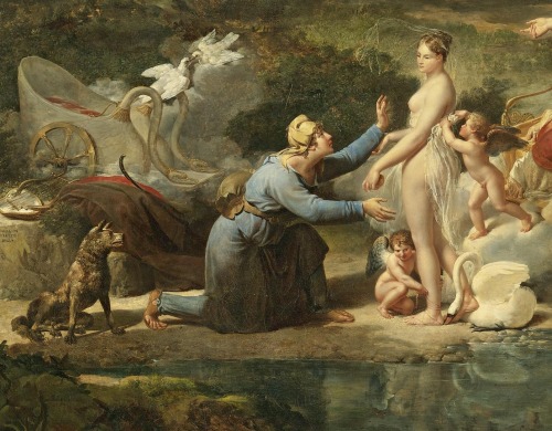 the-paintrist:laclefdescoeurs:The Judgement of Paris, 1812, Guillaume Guillon LethièreParis (Ancient