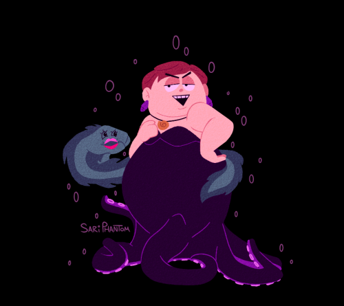 Day 8: Octopus Well, it was the perfect opportunity to draw Cartman as Ursula the Sea Witch. 