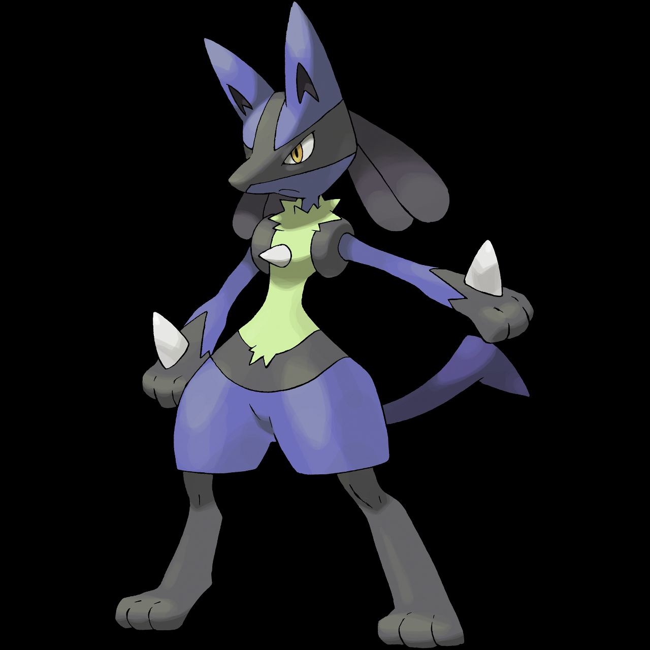 Shiny pokemon edits — the lucario line