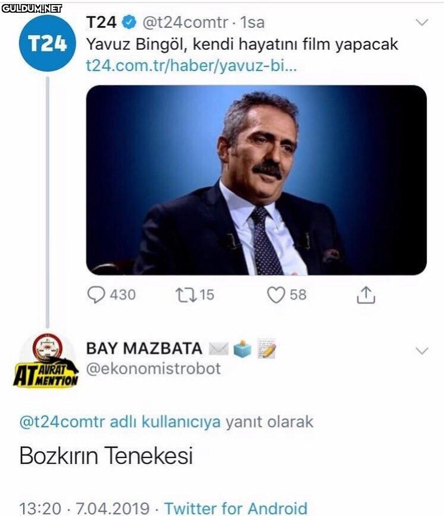 Yavuz Bingöl, kendi...