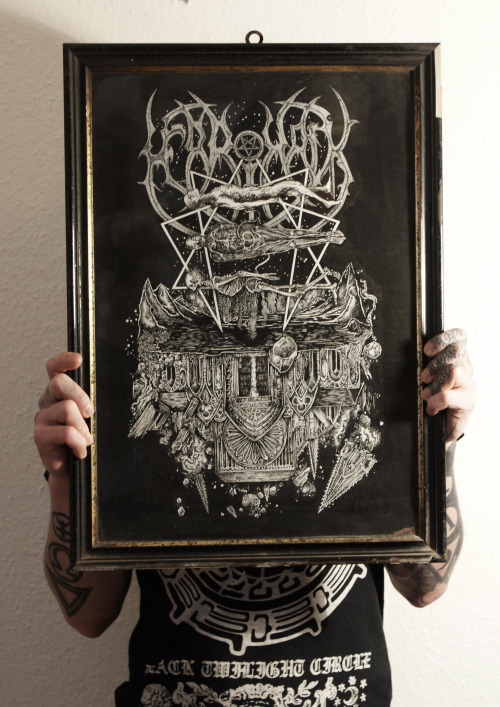 businessforsatan:  Hello everyone,Have some originals artwork on sale on my bigcartel store with artworks for Merrimack, Downfall Of Gaia…SHipping world wide.Thank you.http://businessforsatan.bigcartel.com/