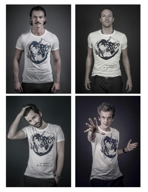 lolawashere:  Who wore it better? Tom Hiddleston and a whole bunch of UK stars wearing  the ‘Save the Arctic’ T-shirt and looking hot/cute/funny/scary/interesting