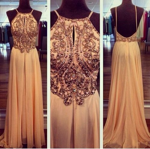 Orange prom dress