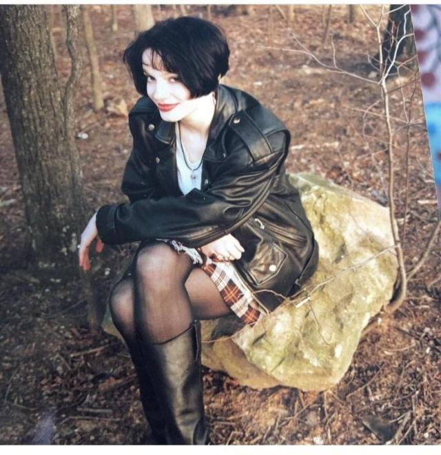 Christina Hendricks - Goth phase