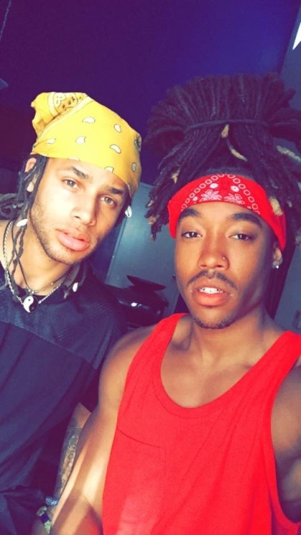 flashmanwade:  thenattyboys:Dred head Chad Davis and loc jock Dallas Wade. Ayyy @iamchaddavis