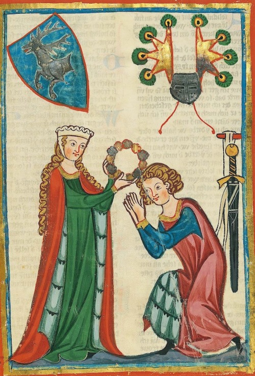 gentlewave:   Von Singenberg, Truchseß zu St. Gallen, Codex Palatinus Germanicus 848, fol. 151r, [de