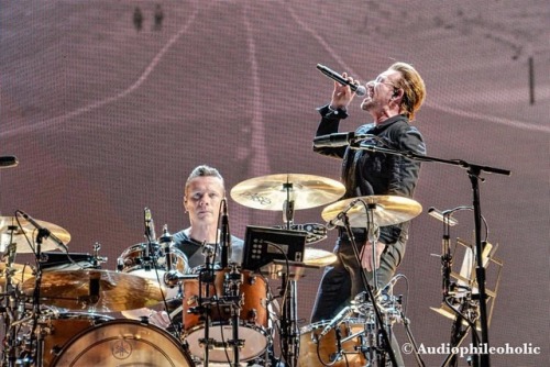 Larry and Bono- U2. @u2_breathe @u2 @u2.wolves @u2start @u2news . . . . . #livemusic #stagephotograp