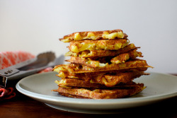 food52:  Why make pancakes when you can make waffles? Latke Waffles via Smitten Kitchen