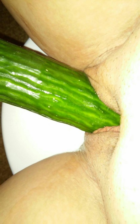 stuffmyholesxxx:  Cucumber insertion from a kinky couple like us 😁 Check out more from this sexy couple @mysticstic Thanks for submitting and would love to see more 💋💞💋