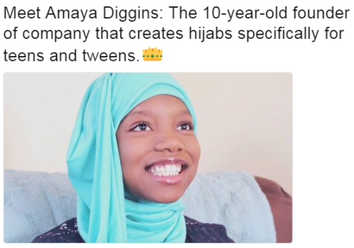 cartnsncreal:MEET AMAYA Diggins, the 10-year-old founder of Hijabi Fits, a company that creates hija