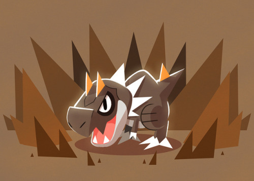 julesdrawz:   A little update on my Y playthrough: Added sandile to my team, espurr evolved. I like meowstic, but I’m thinking of replacing him with tyrunt, I’ve been wanting to use tyrantrum, I’ve never used one before.  